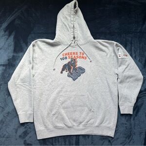 Chicago Bears 100th Season Miller Lite Gray Cotten Hoodie